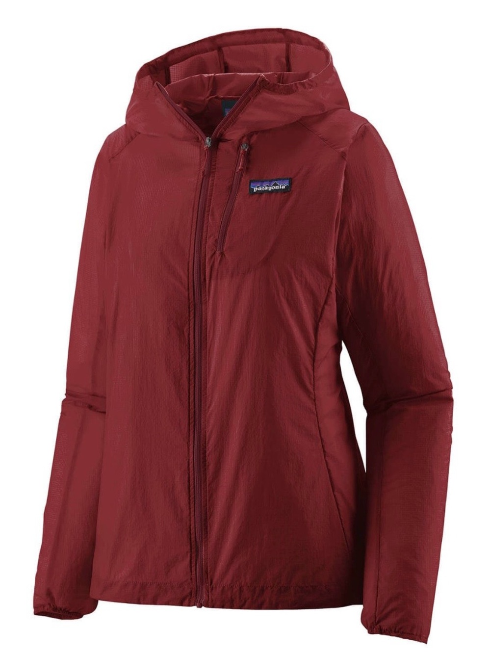 Patagonia Women's M Lightweight Houdini Windbreaker Jacket Burgundy
